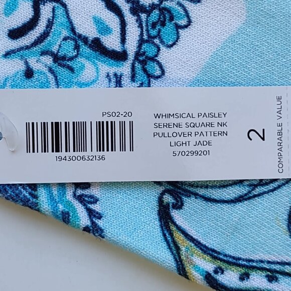 NEW Chico's Floral Paisley Top Lightweight Knit 3/4 Sleeve Boho Chic Large - Picture 8 of 9